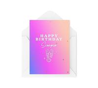 Carte d'anniversaire du zodiaque - Joyeux anniversaire Scorpion - Signe d'eau - Carte Scorpion - Carte d'anniversaire Scorpion - Cartes d'anniversaire avec signe astrologique - CBH1834