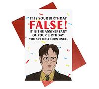 Carte d'anniversaire Dwight Schrute pour elle et lui