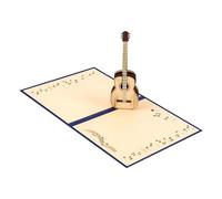 Carte d'anniversaire en forme de guitare avec enveloppe pour adulte