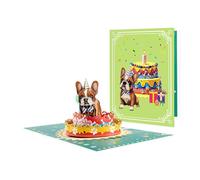 Carte d'anniversaire en papier pour chien, cartes postales 3D créatives pour filles, rassemblements, femmes, adultes, , hommes, mamans, garçons