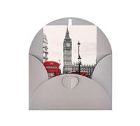 Carte d'anniversaire en papier vierge avec cabine téléphonique de Londres Rouge