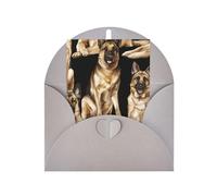 Carte d'anniversaire en papier vierge avec impression de berger allemand