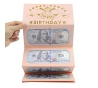 Carte d'anniversaire - Enveloppes pour argent - Pour espèces - pliable - Créative - Gadget portefeuille pour et adultes - Multiusage extérieur et intérieur