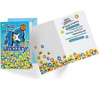 Carte d'anniversaire exclusive PR-336 avec les chiffres 13 - Parfaite pour une fête inoubliable