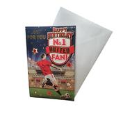 Carte d'anniversaire « Express Yourself » pour fan n°1 de United - Enveloppe incluse - Carte d'anniversaire pour fan de football