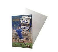 Carte d'anniversaire « Express Yourself » pour fils de fan de Chelsea n°1 - Enveloppe incluse - Carte d'anniversaire pour fan de football pour fils