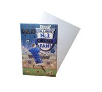 Carte d'anniversaire « Express Yourself » pour papa fan de Chelsea n°1 - Enveloppe incluse - Carte d'anniversaire pour fan de football pour papa