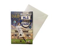 Carte d'anniversaire « Express Yourself » pour papa n°1 du fan de Leeds - Enveloppe incluse - Carte d'anniversaire pour fan de football pour papa