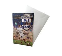 Carte d'anniversaire « Express Yourself » pour petit-fils n°1 fan de Leeds - Enveloppe incluse - Carte d'anniversaire pour fan de football pour petit-fils