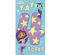 Carte d'anniversaire GABBYS DOLLHOUSE 4 ans