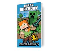 carte d'anniversaire générique minecraft