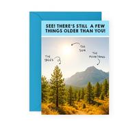 Carte d'anniversaire « Getting Old Birthday » - Few Things Older Than You - Salutations pour amis, maman, papa, grand-mère, grand-père, frère, sœur, épouse, mari, meilleure amie, collègue, lui, elle