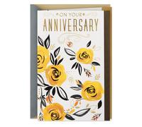 Carte d'anniversaire Hallmark pour couple (voeux d'amour)