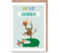 Carte d'anniversaire Hipp-Hipp, hourra