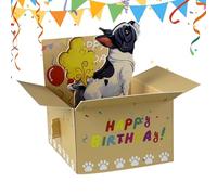 Carte d'anniversaire humoristique 3D, 15 x 13 x 0,1 cm, accessoires de célébration pour mari, épouse, maman, papa, , théâtre, cosplay, réunion pour amis, famille et vacances