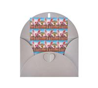 Carte d'anniversaire humoristique avec impression cochon vertical vierge pour les fêtes de fin d'année (Thinking Of You)