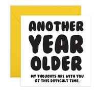 Carte d'anniversaire humoristique avec inscription « My Thoughts Are With You » - Carte hilarante pour amis, famille, frère, sœur, tante, oncle, collègue, voisin, dames, compagnon, meilleure amie