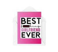 Carte d'anniversaire humoristique « Best Girlfriend Ever » pour la Saint Valentin, les félicitations, les félicitations, les rires, les plaisanteries, les plaisanteries, CBH68