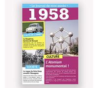 CARTE D'ANNIVERSAIRE LE JOURNAL DE MON ANNEE 1948-2011 (1958)