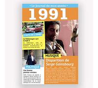 CARTE D'ANNIVERSAIRE LE JOURNAL DE MON ANNEE 1948-2011 (1991)