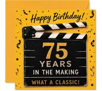 Carte d'anniversaire ludique 75 ans, Aged to Perfection