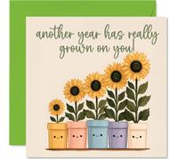Carte d'anniversaire ludique, « Another Year's Growth »