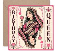 Carte d'anniversaire ludique, couronnant l'étoile du jour