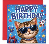Carte d'anniversaire ludique, pleine de joie d'anniversaire