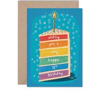 Carte d'anniversaire ludique pour 11e anniversaire