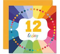 Carte d'anniversaire ludique pour 12e anniversaire, illuminez leur grand