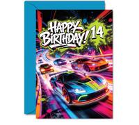 Carte d'anniversaire ludique pour 14e anniversaire