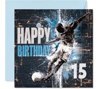 Carte d'anniversaire ludique pour 15e anniversaire, Kick off the Birthday