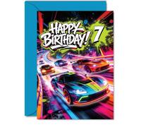 Carte d'anniversaire ludique pour 7e anniversaire