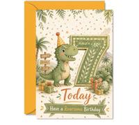 Carte d'anniversaire ludique pour 7e anniversaire, « Have a Roarsome Day »