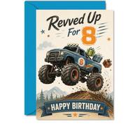 Carte d'anniversaire ludique pour 8e anniversaire, Excitation Revved Up