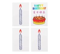 Carte d'anniversaire magique interactive - Ensemble d'accessoires de vacances, cartes en papier amusantes avec éléments surprises, accessoire de divertissement pour fêtes et articles de célébration