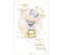Carte d'anniversaire Me to You Tatty Teddy versant Champagne - Collection officielle