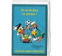 Carte d'anniversaire mickey (41) multicolore G
