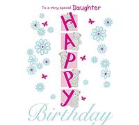 Carte d'anniversaire mignonne fille - 10 x 7 pouces - Piccadilly Greetings