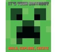Carte d'anniversaire Minecraft - Carte de vœux amusante sur le thème du jeu pour enfants - Parfaite pour les joueurs, les enfants et les fans de Minecraft