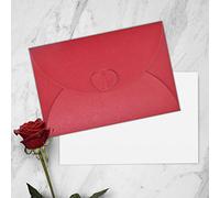 Carte d'anniversaire moderne du milieu du siècle avec enveloppe - Style haut de gamme, décorations uniques, vœux réconfortants