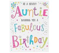 Carte d'anniversaire moderne pour tante - 20,3 x 15,2 cm Regal Publishing