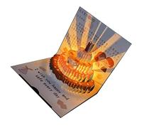 Carte d'anniversaire musicale avec enveloppe pour femmes, hommes, enfants - Carte d'anniversaire musicale à LED