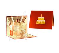 Carte d'anniversaire musicale pour fille, enfants, épouse, mari, gâteau d'anniversaire, cartes postales, cadeaux de chanson, cartes musicales pour homme
