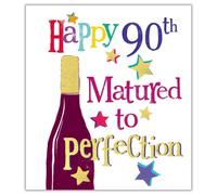 Carte d'anniversaire officielle Brightside Happy 90th Birthday