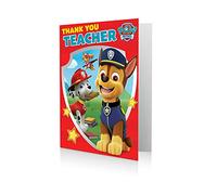 Carte d'anniversaire officielle Paw Patrol - Thank You Teacher