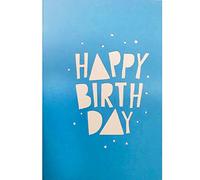 Carte d'anniversaire Origami Surprise, Inscription Happy Birthday avec ballons colorés 3D
