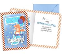 Carte d'anniversaire originale DK-994 avec les chiffres 7 - Créez des souvenirs inoubliables pour les anniversaires Parfait pour un petit garçon ou une petite fille dont c'est l'anniversaire