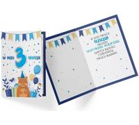 Carte d'anniversaire originale PR-322 avec chiffres - Parfaite pour un anniversaire Apportez de la joie à vos proches avec une carte unique et colorée