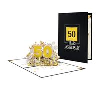 Carte d'anniversaire pop-up élégante avec inscription Love and Pleasure - Carte d'anniversaire de plusieurs années - Pour couple d'âmes sœurs et partenaires
